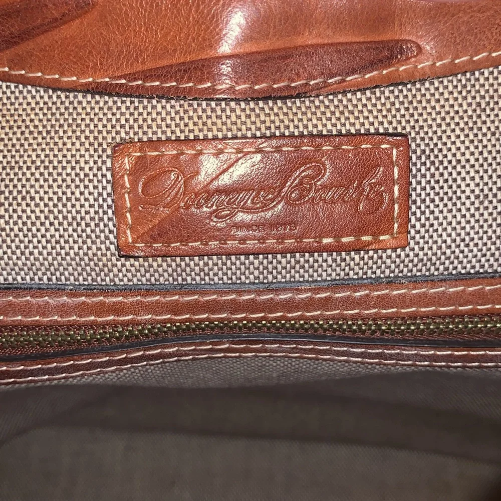DOONEY & BOURKE LARGE FLORENTINE BROWN ZEBRA PRINT LEATHER HANDBAG - Picture 13 of 15